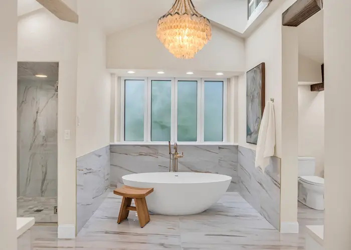 Full bathroom renovation in Broken Arrow OK from demolition to finished remodel