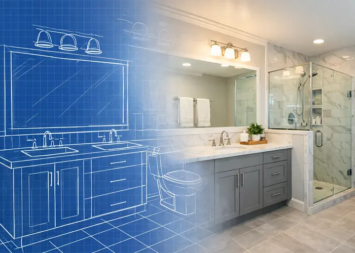 Custom bathroom design in Broken Arrow OK with modern layout and upgraded finishes