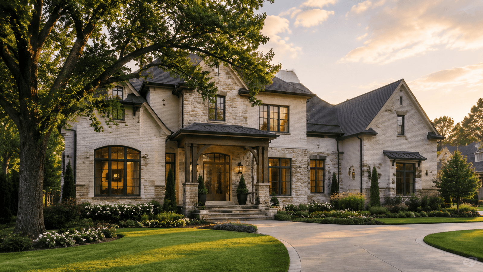 Tulsa-area home exterior with a seamless design